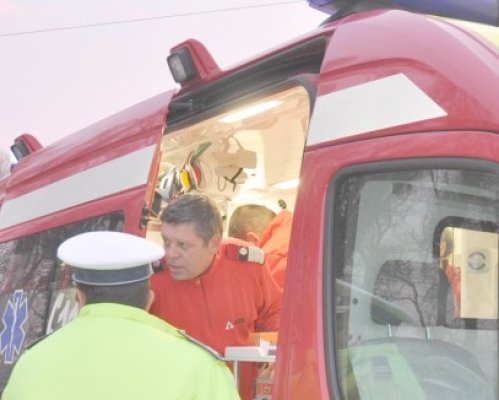 S-a răsturnat cu maşina la Mihail Kogălniceanu, din pricina vitezei!
